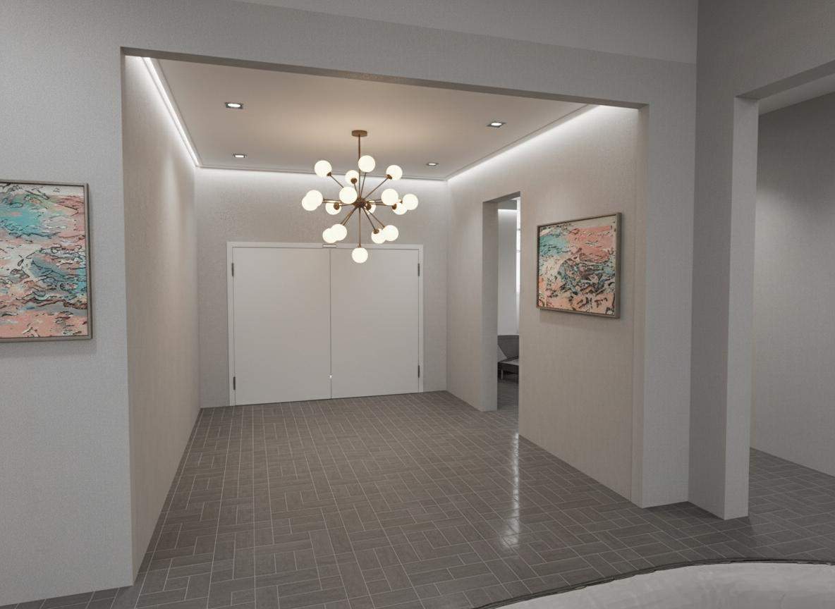 Modern hallway lighting design