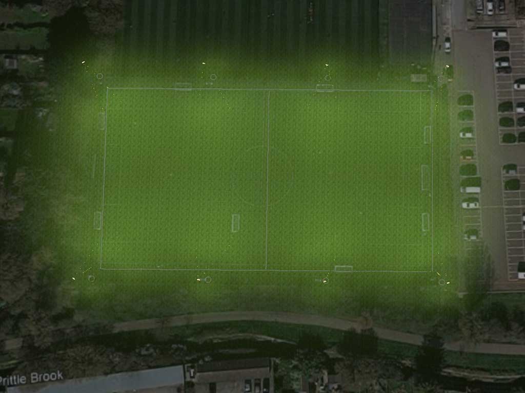 Lighting for football terrain