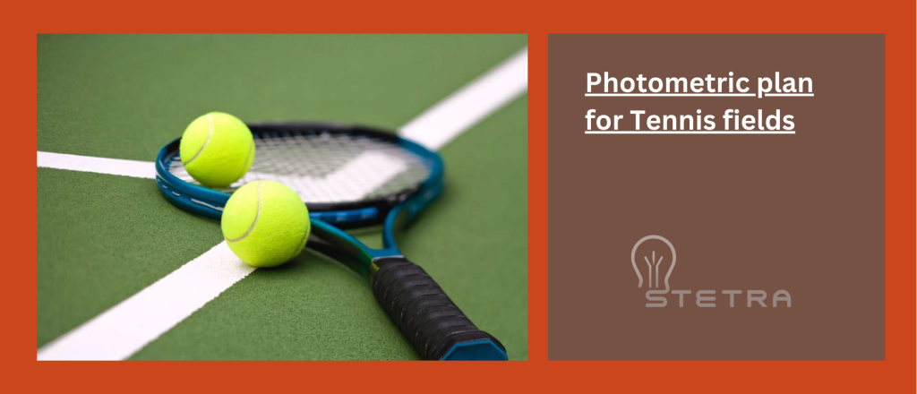 photometric plan for tennis fields