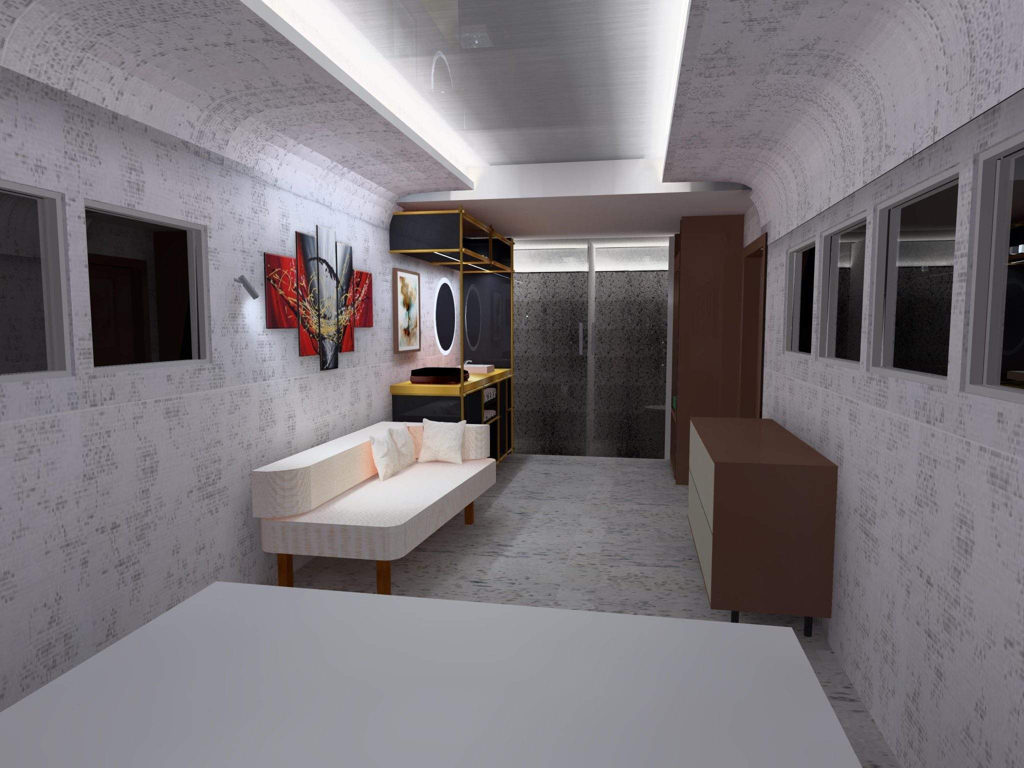 Portable Home - Hotel Dialux project - Stetra Lighting