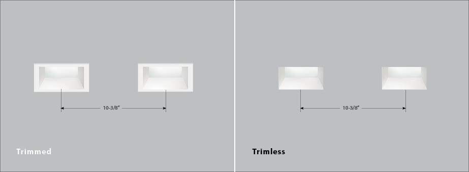 USAI BeveLED 2.2 Double Square Downlight