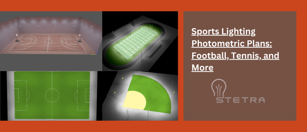 sports lighting photometric plans football tennis more stetra